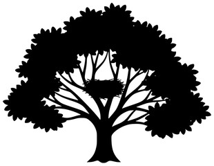 Elm tree stands alone in a field with branches stretching towards the sky and roots digging deep into earth