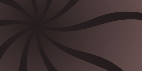 Abstract dark brown wavy radial background