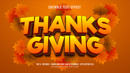 thanks giving editable text effect