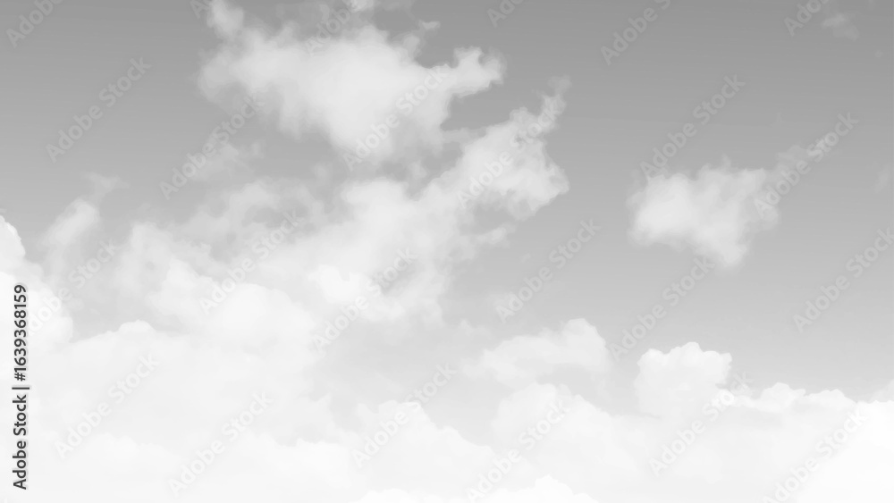 Wall mural sky with clouds, a view from an aeroplane above the clouds. abstract nature background with clouds i