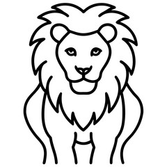 Minimalist Line Art Majestic Lion Vector Illustration
Minimal Lion Line Drawing, Elegant Majestic Lion Outline Art, Modern Line Art Wildlife