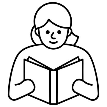 Minimalist Line Art Book Reader Vector Illustration
Minimal Reading Line Drawing, Elegant Book Lover Outline Art, Modern Line Art Reader

