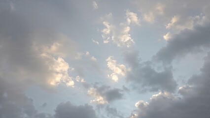 Grey skies indicating a serene post-rain atmosphere