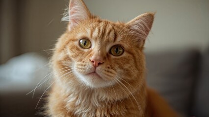 Orange tabby wanting company