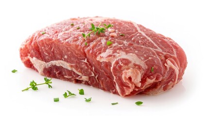 Fototapeta premium Isolated raw turkey meat ready for cooking