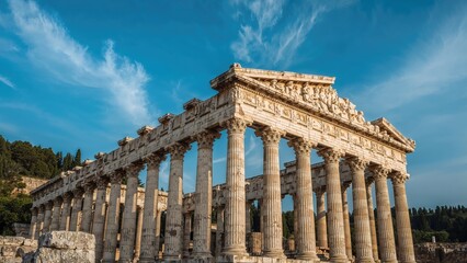 Naklejka premium The Ancient Trajaneum Dedicated to Emperor Trajan