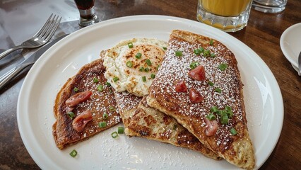 Classic Bacon-Topped Baby Pancake