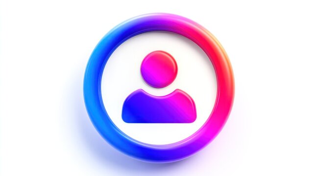 Vibrant, three-dimensional user icon. - Powered by Adobe