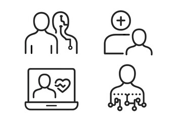 Modern technology concepts in digital connections showcasing human interaction and emotional engagement through various interfaces