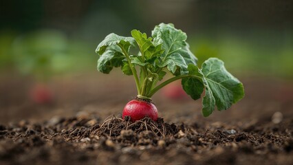 Underground Radish Crop Nearing Harvest