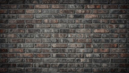Fototapeta premium Interior background featuring black brick wall