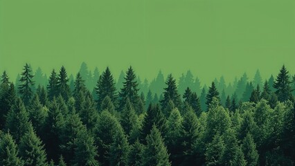 Fototapeta premium Exceptional Silhouette Graphics of Trees and Forest