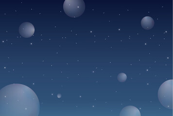 Fototapeta premium 宇宙をイメージした背景イラスト