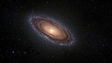 Fototapeta premium Magnificent galactic swirl captured beyond Earth