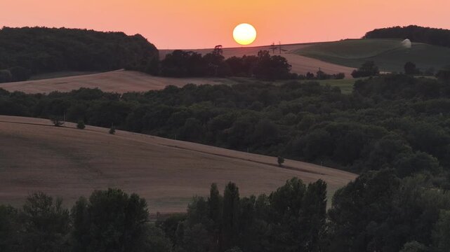 Coucher de soleil complet