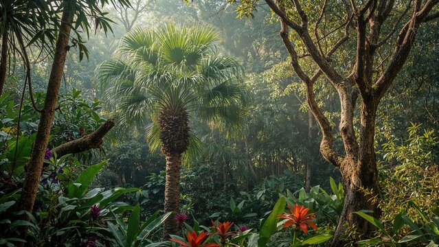 Thick tropical woodland - Powered by Adobe
