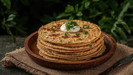 Healthy South Indian Breakfast with Savory Oats and Semolina Pancakes