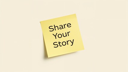 Write Down Your Story on a Sticky Note
