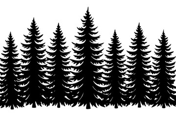 Obraz premium Vector illustration of a christmas tree