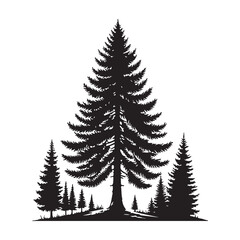 tree silhouette vector