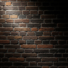 Obraz premium dark brick background, brick wall