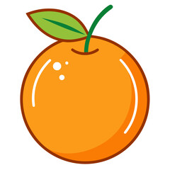 vector illustration of orange fruit