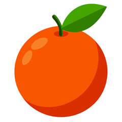 vector illustration of an orange fruit