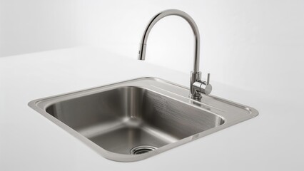 Sleek stainless kitchen basin featuring a modern look