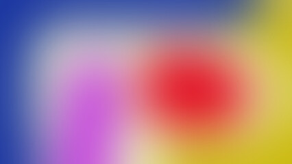 Vibrant Blurry Gradient of Blue, Yellow, Red and Pink
