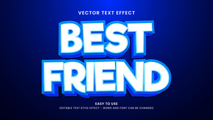 best frend editable text effect