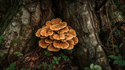 Fungus infestation within wood