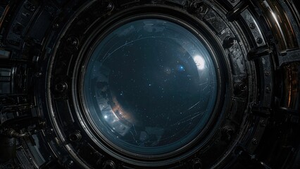Replica of a Spacecraft Porthole