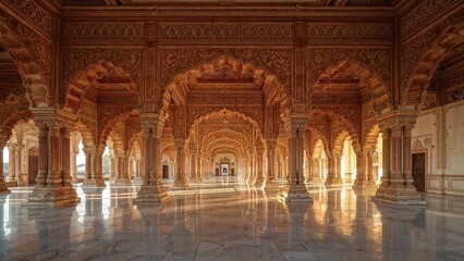 Numerous archways within the fortress