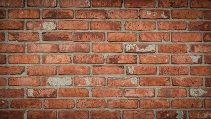 Fototapeta premium Classic scarlet brick surface