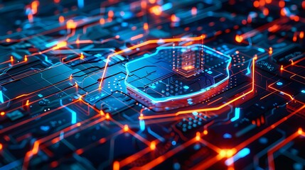 A vibrant fusion of technology, science, and design, featuring digital patterns, abstract shapes, and futuristic concepts. Dynamic waves, geometric grids, and colorful stunning  fractals