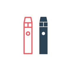 Vape vector illustration icons set