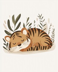 Nursery Poster with Tiger.