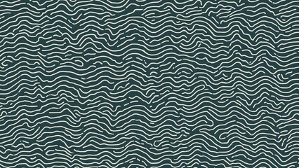 Seamless wavy design with a contemporary flair. Horizontal curly wave lines with simple polka dot sketches. 2D artwork perfect for minimalist prints, bohemian home decoration, wallpaper, birthday