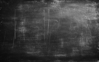 Obraz premium Black background with blackboard grunge chalkboard texture black and white background. Vector eps