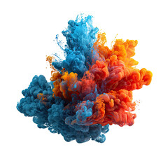 Obraz premium Colorful Ink Exploding Underwater, Abstract Background, Design Element