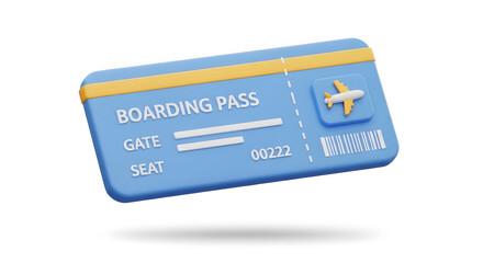 Ticket to Paradise: A whimsical boarding pass, ready to whisk you away on an unforgettable journey. This stylized illustration is the perfect visual for travel, adventure.