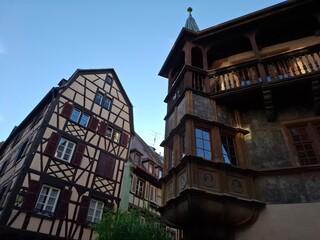old houses in colmar, alsace, france