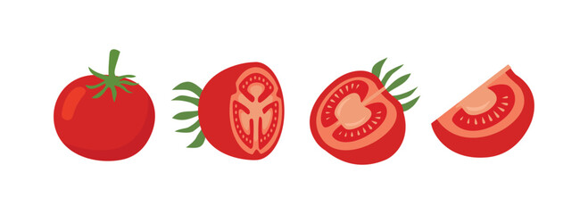 tomato set illustration