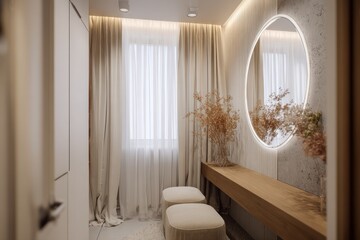 Modern Dressing Room with Soft Light