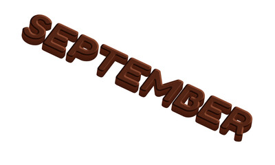 3D SEPTEMBER Chocolate Pattern Style