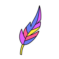 abstract feather design icon