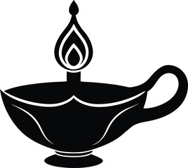 illustration of a magic lamp