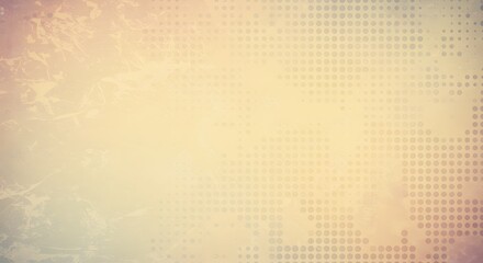 A faded yellow textured background with subtle circular dot patterns and an old wrinkled effect