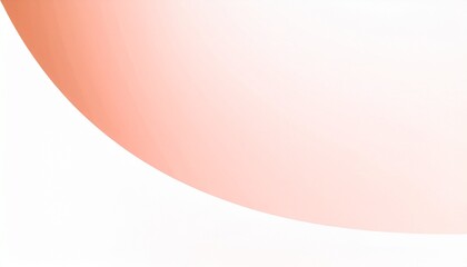 Minimalist abstract background featuring a soft peach gradient curve on a clean white backdrop. A modern and elegant design.