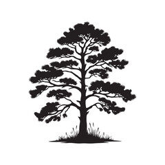 Obraz premium tree silhouette vector